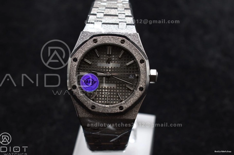 APSF Royal Lightweight Grey Textured SA3120 SS 1:1 1031 Clone SS Edition Dial Best 15454 Bracelet Frosted 37mm on Super Oak 1218